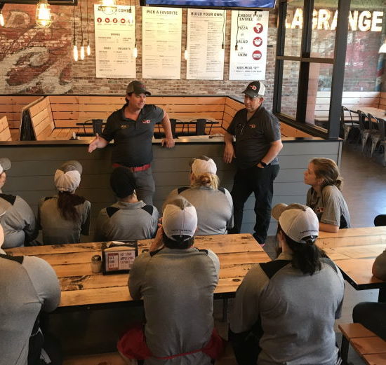 your pie pizza restaurant group meeting