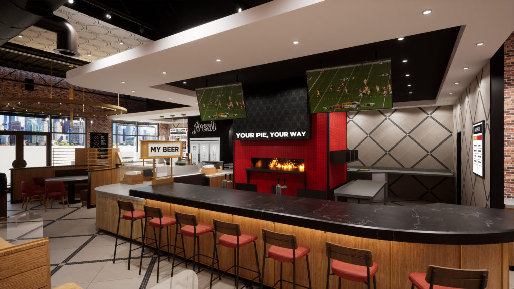 Interior of Your Pie Pizza Franchises For Sale
